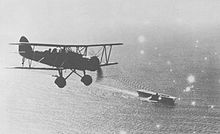 Aircraft Picture - A Type 96 flies near the aircraft carrier Kaga off China in 1937 or 1938.