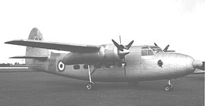 Airplane Picture - Royal Navy Sea Prince T.1 of 727 Squadron FAA from RNAS Brawdy operational with radar nose in September 1956