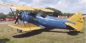Airplane Picture - Waco UPF-7 built 1941 ex US Civilian Pilot Training Program at Sun n' Fun, Lakeland, Florida, in April 2009