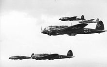 Airplane Picture - A formation of He 111Hs, circa 1940