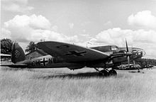 Airplane Picture - A He 111E in Luftwaffe service, 1940. The early variants had a conventional, stepped cockpit.