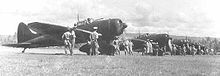 Airplane Picture - Aichi D3A2 with telescopic sight before take off.