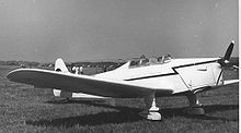 Airplane Picture - Hawk Trainer Coupe G-AJRT at Leeds (Yeadon) Airport in May 1955