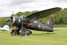 Airplane Picture - Westland Lysander at the Shuttleworth annual air show at Old Warden in 2009