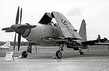 Airplane Picture - Wyvern S.4 strike aircraft of 813 Naval Air Squadron at RNAS Stretton in 1955