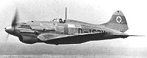 Warbird Picture - Heinkel He 112 V2 prototype on test flight