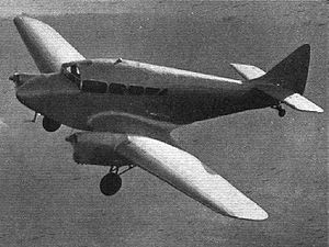 Warbird Picture - Miles Peregrine in flight with retractable undercarriage lowered. Flight- January 21, 1937.