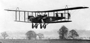 Warbird Picture - Handley Page O/400 lands at RAF Andover, 1918