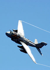 Airplane Picture - An EA-6B Prowler from VAQ-138 carrying two wing mounted jamming pods.