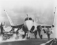 Airplane Picture - A-6B on the USS Saratoga in 1971