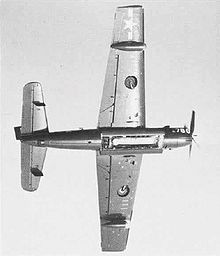 Airplane Picture - The underside of an AF-2S showing its opened weapons bay