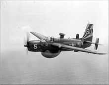 Airplane Picture - A AF-2W from VS-37 in flight circa July 1957