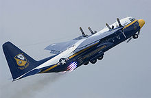 Airplane Picture - USMC C-130T Fat Albert performing a JATO takeoff