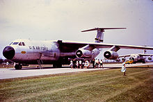 Airplane Picture - Early C-141As of 436th Airlift Wing, MAC, at Brisbane Airport, Australia supporting the visit of President Lyndon B. Johnson, 22 October 1966.