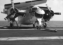 Airplane Picture - C-1A onboard USS Coral Sea