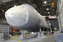 Airplane Picture - A Galaxy undergoing the AMP and RERP upgrades, to make it a C-5M.