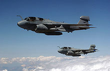 Airplane Picture - Two EA-6B Prowlers over Turkey flying in support of Operation Northern Watch, 2002.