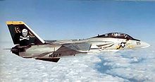 Airplane Picture - An F-14A of VF-84 Jolly Rogers, in a 1970s color scheme