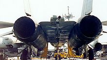 Airplane Picture - F-14's large flat area between the engine nacelles is called the 