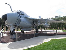 Airplane Picture - A Grumman A-6 Intruder on display at Grumman Memorial Park.