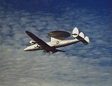 Airplane Picture - The WV-2E experimental aircraft with a rotodome.