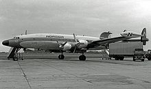 Airplane Picture - L-1049H freighter of Nordair Canada at Manchester Airport in 1966