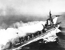 Airplane Picture - A P2V takes off from the USS Franklin D. Roosevelt (CVA 42) in 1951