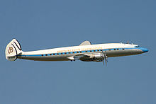 Airplane Picture - A preserved C-121C Super Constellation, registration N73544, in flight in 2004.