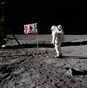 Aircraft Picture - Buzz Aldrin on the moon, 1969