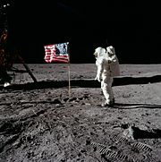 Aircraft Picture - Buzz Aldrin on the moon, 1969