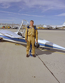 Aircraft Picture - The AD-1 and pilot Richard E. Gray