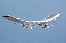 Aircraft Picture - Pathfinder-Plus in flight over Hawaii, June 2002, equipped with Skytower communications equipment