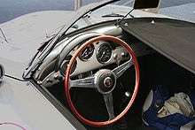 Aircraft Picture - A Nardi steering wheel in a Porsche 356 Speedster.