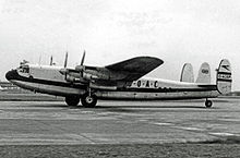 Airplane Picture - BOAC York operating a freight schedule at Heathrow in 1953