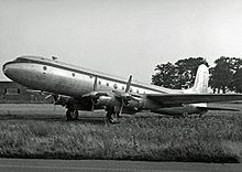 Airplane Picture - Tudor V ex BSAAC and BOAC in storage at London Stansted Airport in 1953