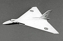 Airplane Picture - The prototype Vulcan VX770 in 1954 when powered by Sapphires but retaining the original 