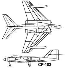 Airplane Picture - CF-103: original concept, c. 1950