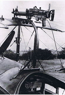 Airplane Picture - Foster mounted Lewis gun on night fighter Avro 504K