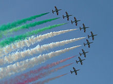 Airplane Picture - Frecce Tricolori at RIAT 2005 in their anniversary year