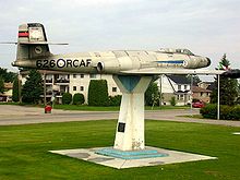 Airplane Picture - A CF-100 is on permanent display in North Bay's Lee Park