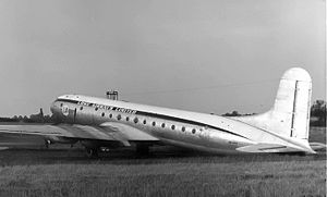 Warbird Picture - Avro Tudor 5 of Lome Airways (Canada) at London Stansted Airport in September 1953