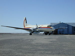 Warbird Picture - Avro 748 (C-GBFA) registered to First Air at Cambridge Bay Airport, Nunavut, Canada.