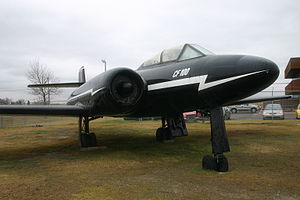 Warbird Picture - A CF-100 Mk 3 painted as the CF-100 prototype, on display at the Calgary AeroSpace Museum