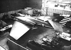 Warbird Picture - CF-103 mock-up at the Avro company