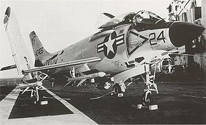 Warbird Picture - A F3H-2 Demon armed with missiles.