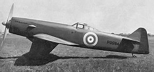 Warbird Picture - Martin-Baker MB2 during testing