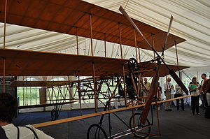Warbird Picture - A replica Roe I Triplane, at an event to commemorate the 100th anniversary of the all British 