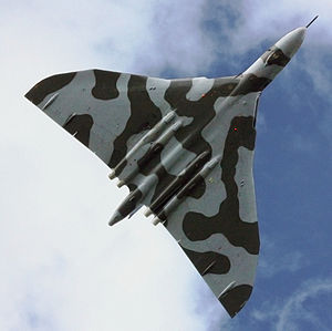 Warbird Picture - XH558 performs its display at Cosford Airshow 2009.