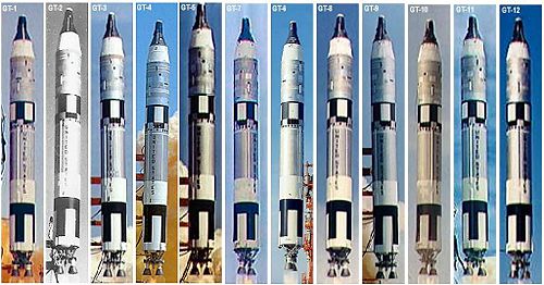 Airplane Picture - All Gemini Launches from GT-1 through GT-12.