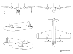 Airplane Picture - Orthographic projection of the B-20